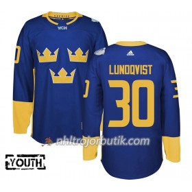 Sverige Tröja Henrik Lundqvist 30 World Cup 2016 Barn Lila Premier
